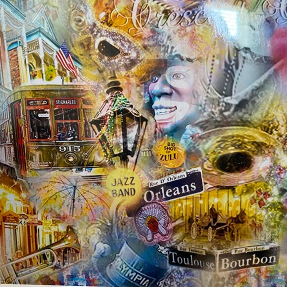 Raymond Mancini Crescent City New Orleans Art Print Signed 68/100 Mardi Gras - Picture 7 of 8